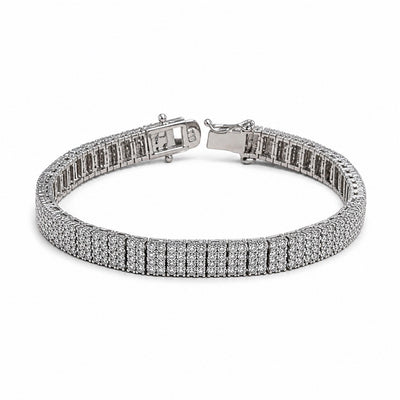 Manilla Tennis 3Fila Moissanite S925