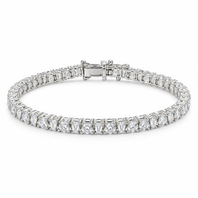 3MM Manilla Tenis Upside Down Moissanite S925