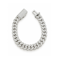 10MM Manilla Cubana Pavé Moissanite