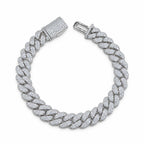 Manilla Cubana Pavé Moissanite Zinc