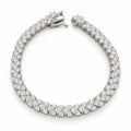 Manilla Tenis En Forma de V Moissanite S925