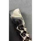 15MM Manilla Cubana Pavé Moissanite Zinc