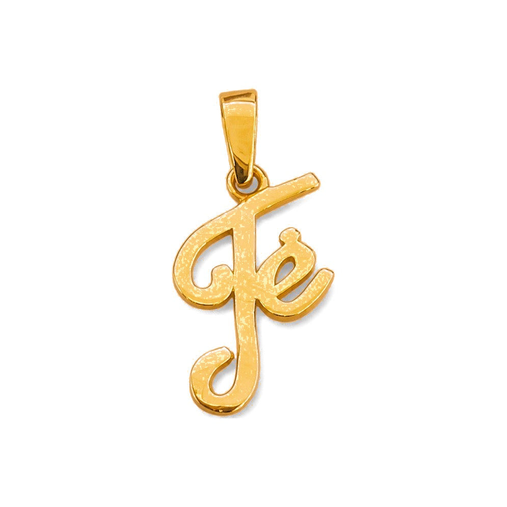Dije Fe Cursiva Oro 14k