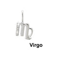 7x11mm Dije Oro Blanco 14k Pavé con Diamantes Naturales