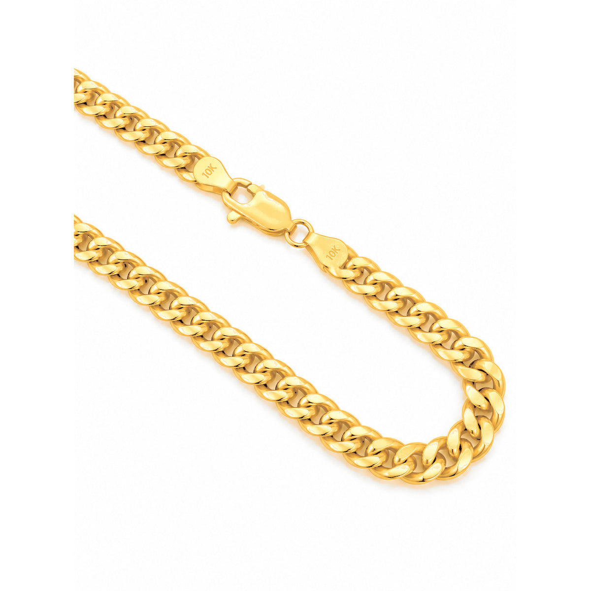 Cadena Oro 10k Cubana 5mm 20 Pulgadas