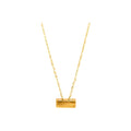 3x9mm Collar Oro 14k Barra
