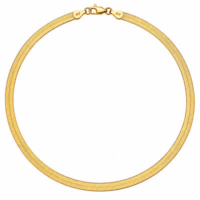Cadena Oro 10k Espiga 3mm 16 Pulgadas