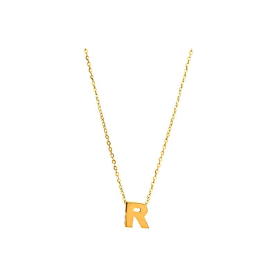 8mm Collar Oro 14k Inicial