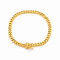 Tobillera Oro 10k Cubana Miami 4mm