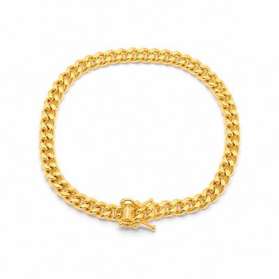 Tobillera Oro 10k Cubana Miami 4mm