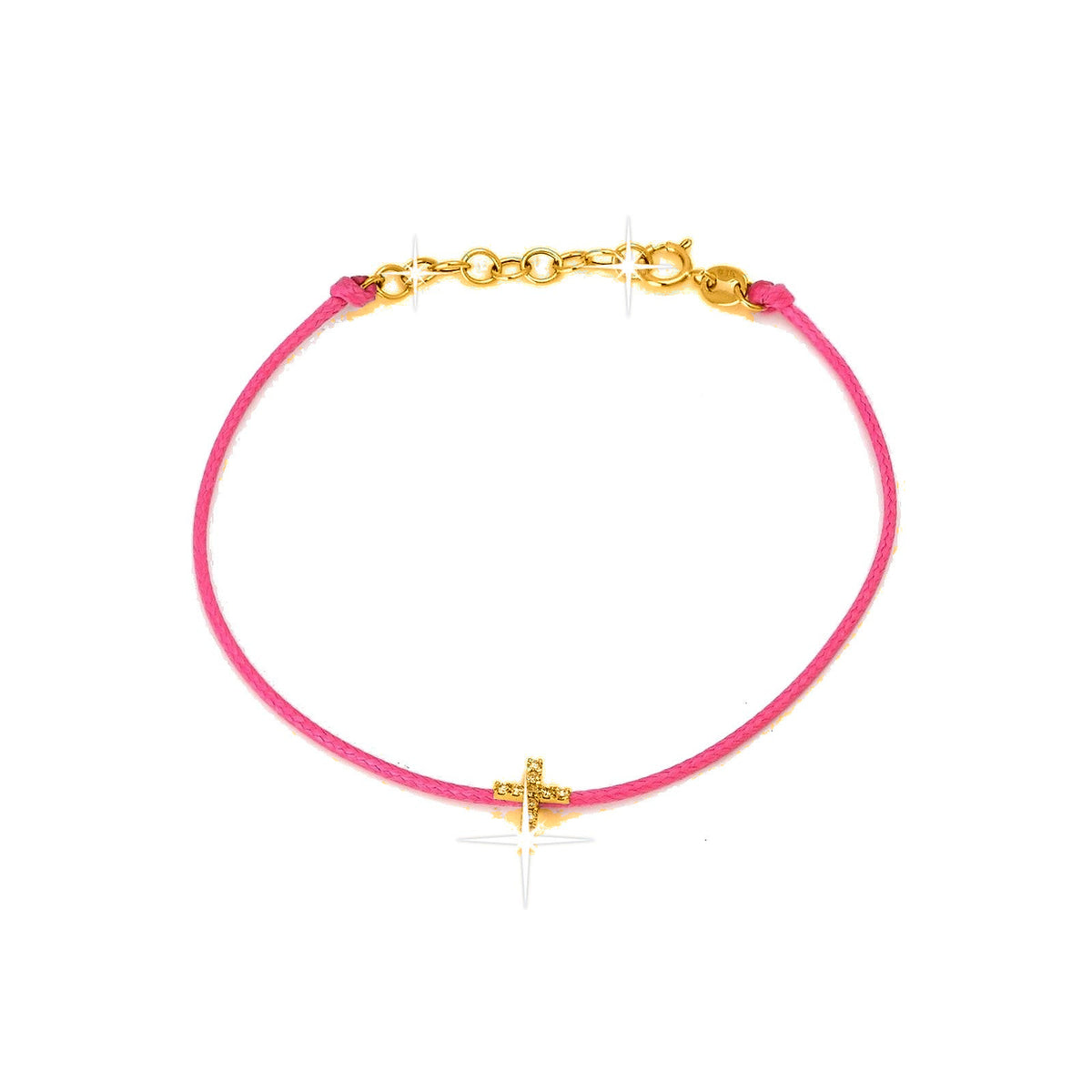 6x9mm Brazalete de Dama Oro 14k Cruz Pavé con Diamantes Naturales