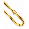 Cadena Oro 14k Cubana Semisólida 6mm 24 Pulgadas