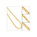 2.2mm Cadena Cubana Oro 10k 22 Pulgadas