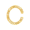 Dije Oro 14k Inicial con Diamantes Naturales