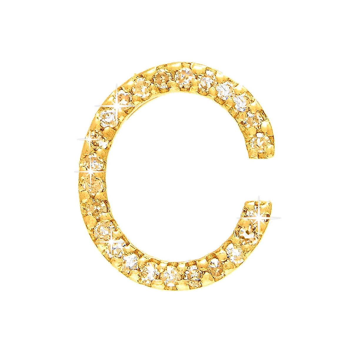 Dije Oro 14k Inicial con Diamantes Naturales