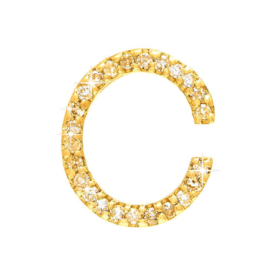 Dije Oro 14k Inicial con Diamantes Naturales