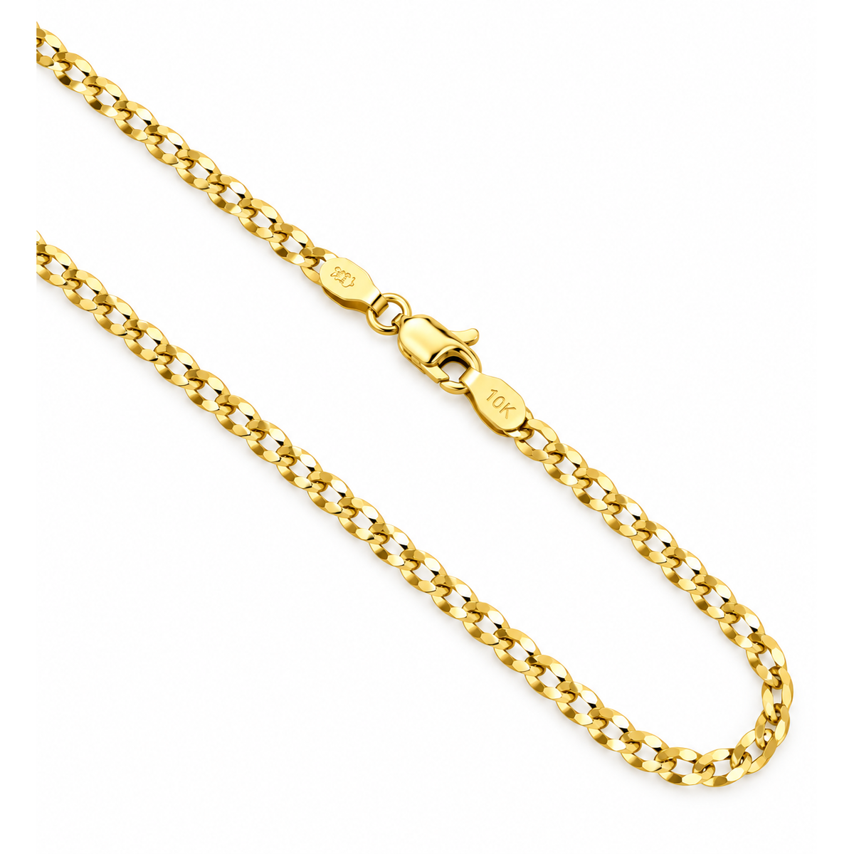 Cadena Oro 10k Cubana 2.2mm 16 Pulgadas