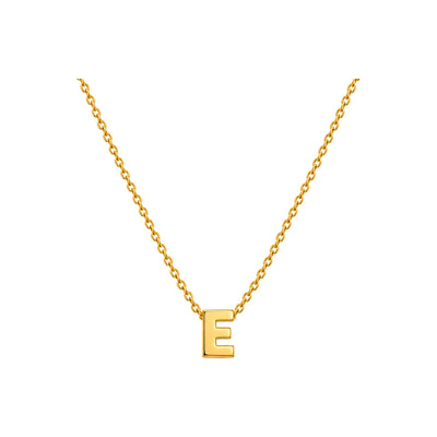 Dije Letra E Oro 10k Lisa