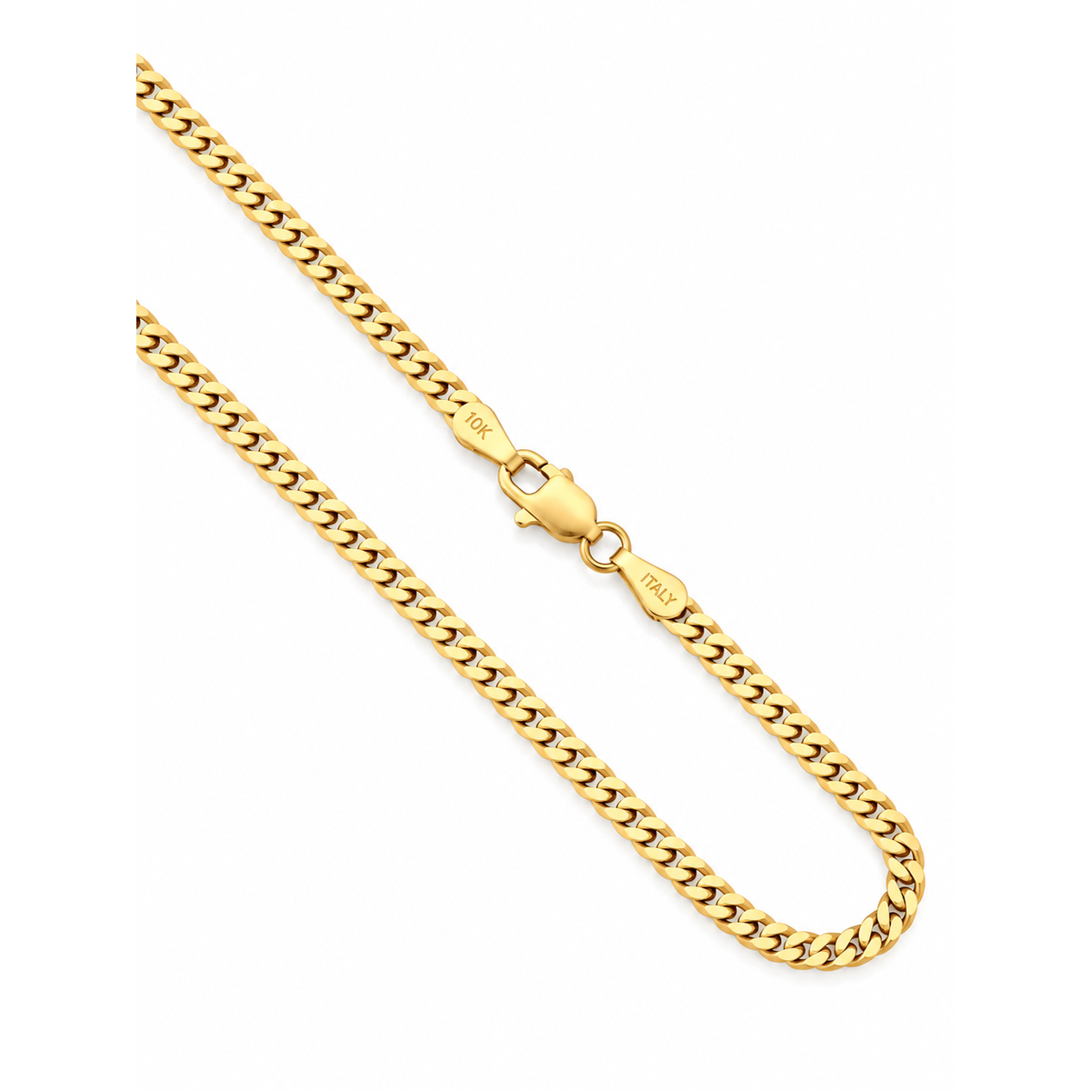 Cadena Oro 10k Cubana Sólida 2.5mm 20 Pulgadas