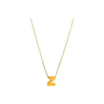8mm Collar Oro 14k Inicial
