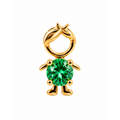 Dije Niño Oro 14k con Esmeralda