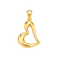 Dije Corazón Asimétrico Oro 14k