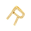 Dije Oro 14k Inicial Pavé con Diamantes Naturales