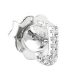 Arete de Dama Plata 925 Inicial J con Circonios