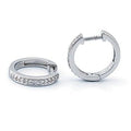 Aretes de Dama Plata 925 Arracadas Línea de Circonios