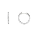 Aretes de Dama Plata 925 Huggie Línea de Circonios