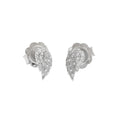 Aretes de Dama Plata 925 Topos Ala con Circonios