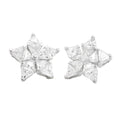 Aretes de Dama Plata 925 Topos Estrella de Circonios Trillón