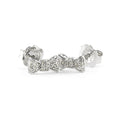 Aretes de Dama Plata 925 Topos Moño con Circonios