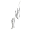 Aretes de Dama Plata 925 Trepadores Ondas con Circonios