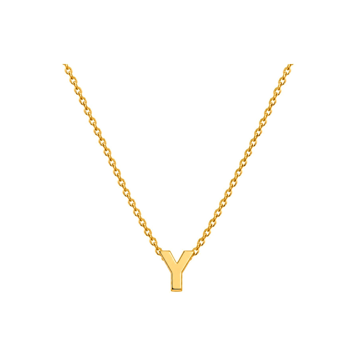 Dije Letra Y Oro 10k Lisa