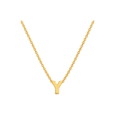 Dije Letra Y Oro 10k Lisa