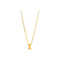 8mm Collar Oro 14k Inicial con Diamantes Naturales