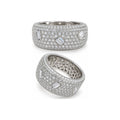 Anillo Domo Iced Out Moissanite S925
