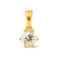 Dije Solitario Oro 14k con Circonio
