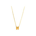 8mm Collar Oro 14k Inicial con Diamantes Naturales