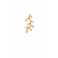 Dije Rama de Olivo Alargada Oro 14k con Circonios