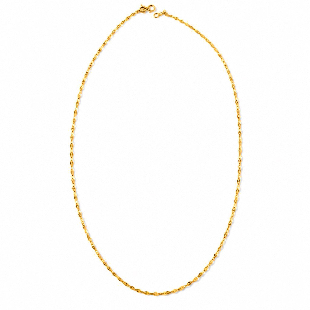 Cadena Oro 14k Eslabón Torcido