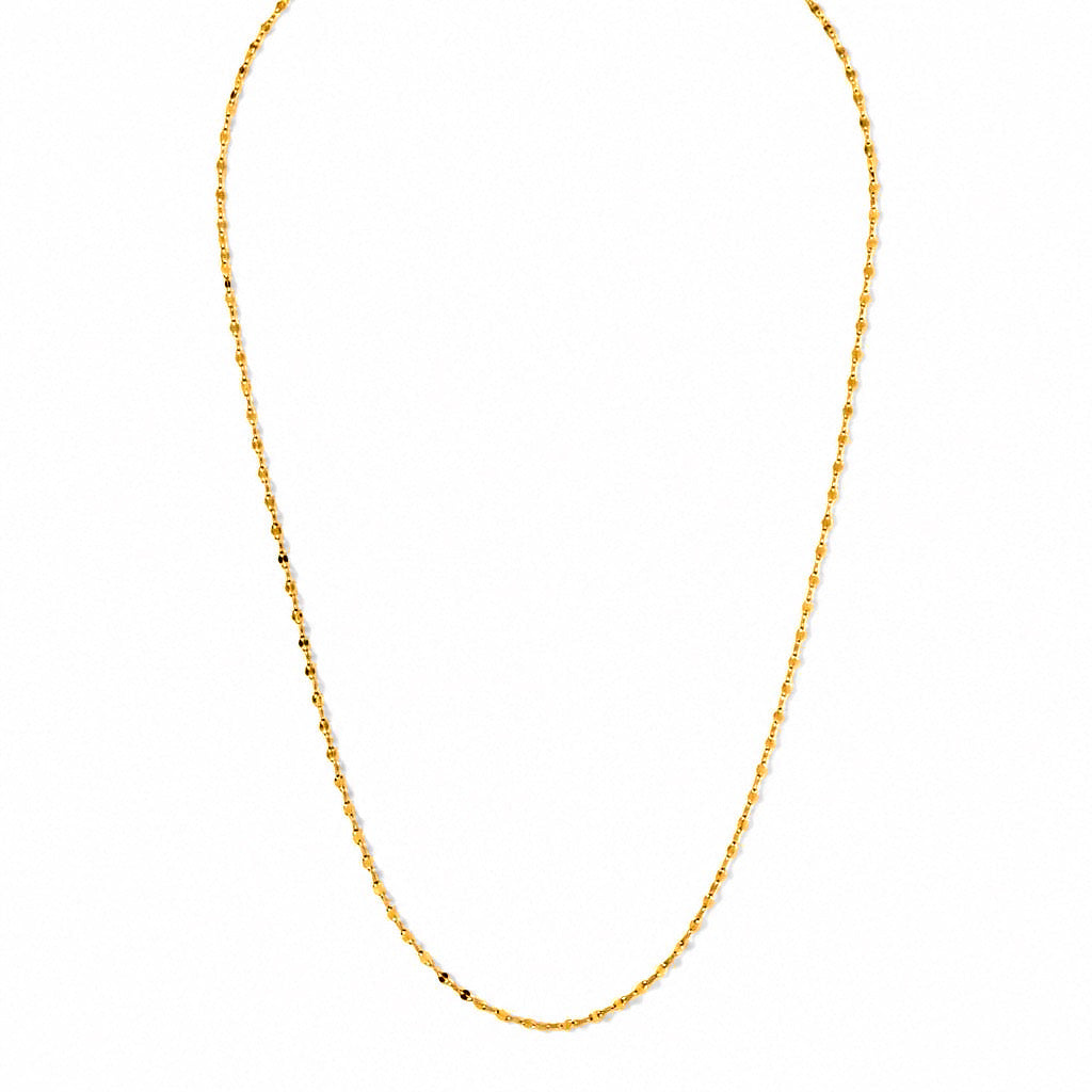 Cadena Oro 14k Corte Espejo Milano