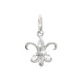 Dije Oro Blanco 14k Pavé con Diamantes Naturales