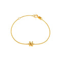 Brazalete de Dama Oro 14k Inicial con Diamantes Naturales