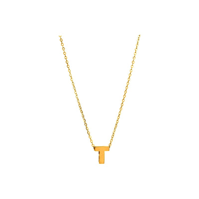 8mm Collar Oro 14k Inicial