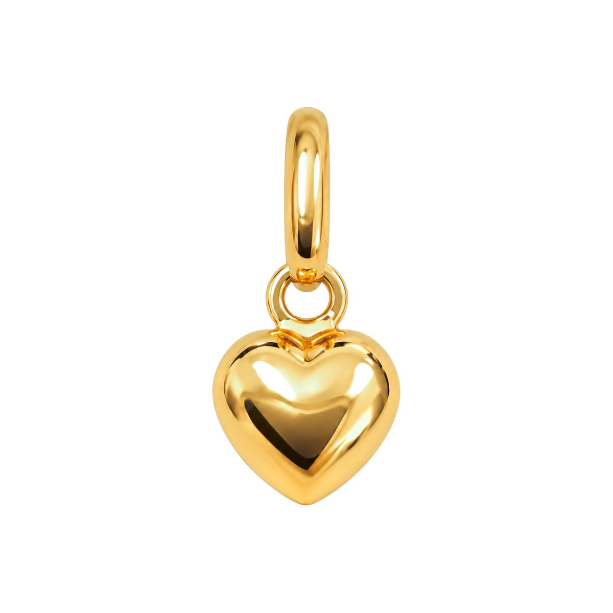 Dije Corazón Liso Oro 14k