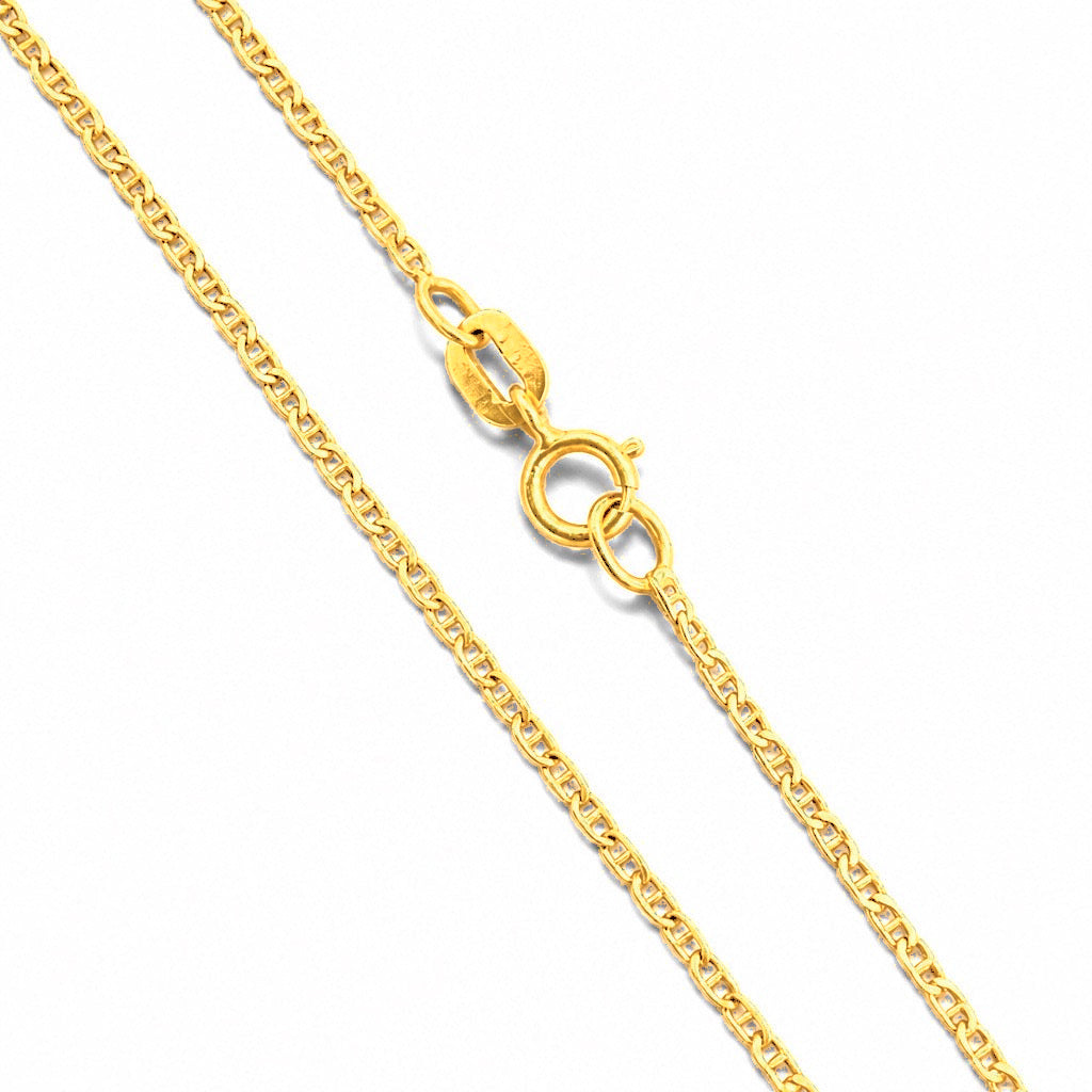 Cadena Oro 14k Marinera Plana 1.5mm