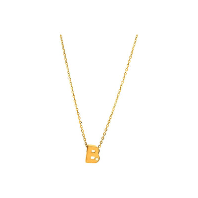 8mm Collar Oro 14k Inicial con Diamantes Naturales