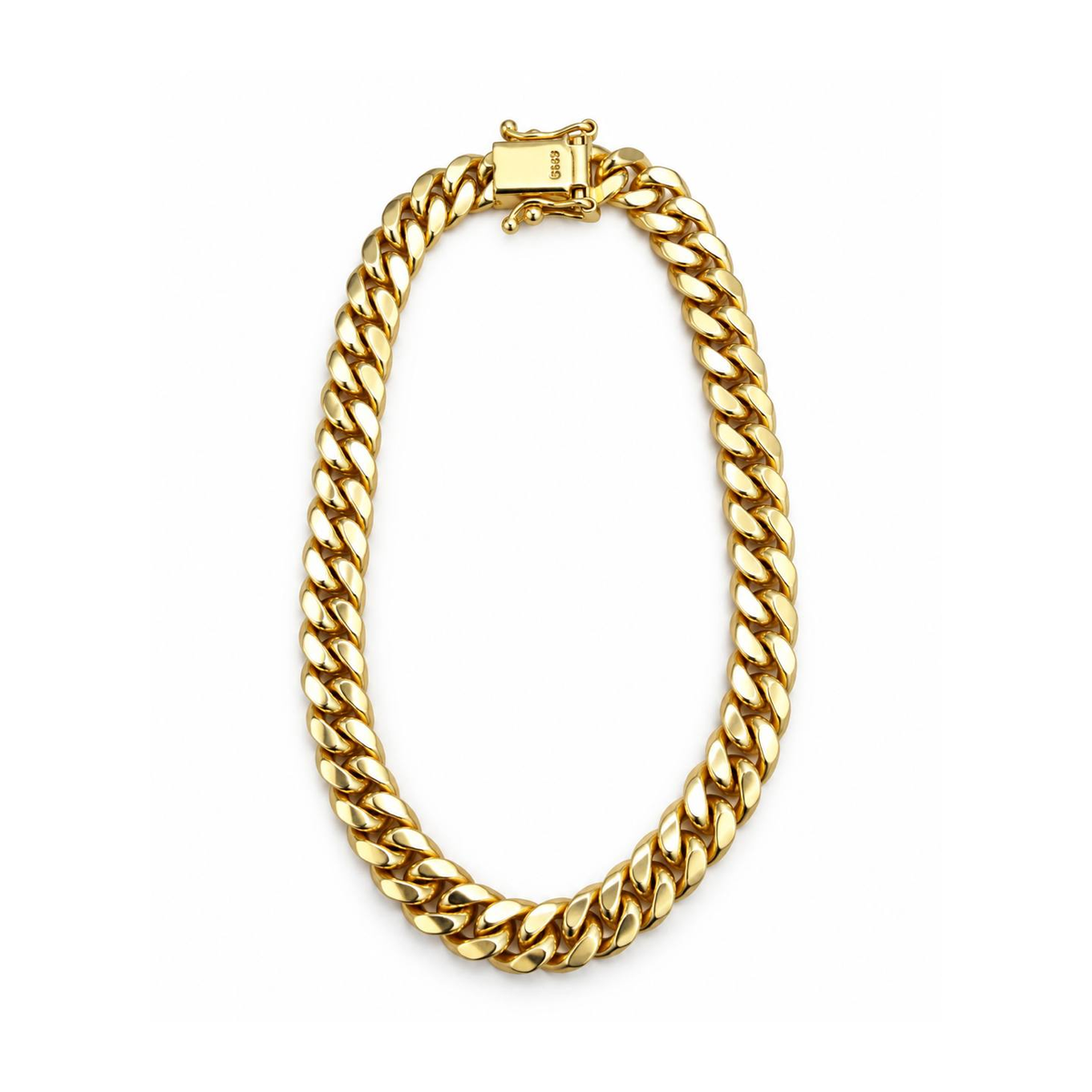 6mm Manilla Cubana Oro 14k
